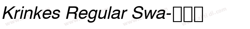 Krinkes Regular Swa字体转换 Krinkes Regular Swa字体转换
